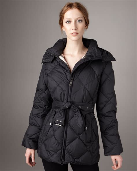 burberry brit belted short puffer coat|Burberry puffer coat sale.